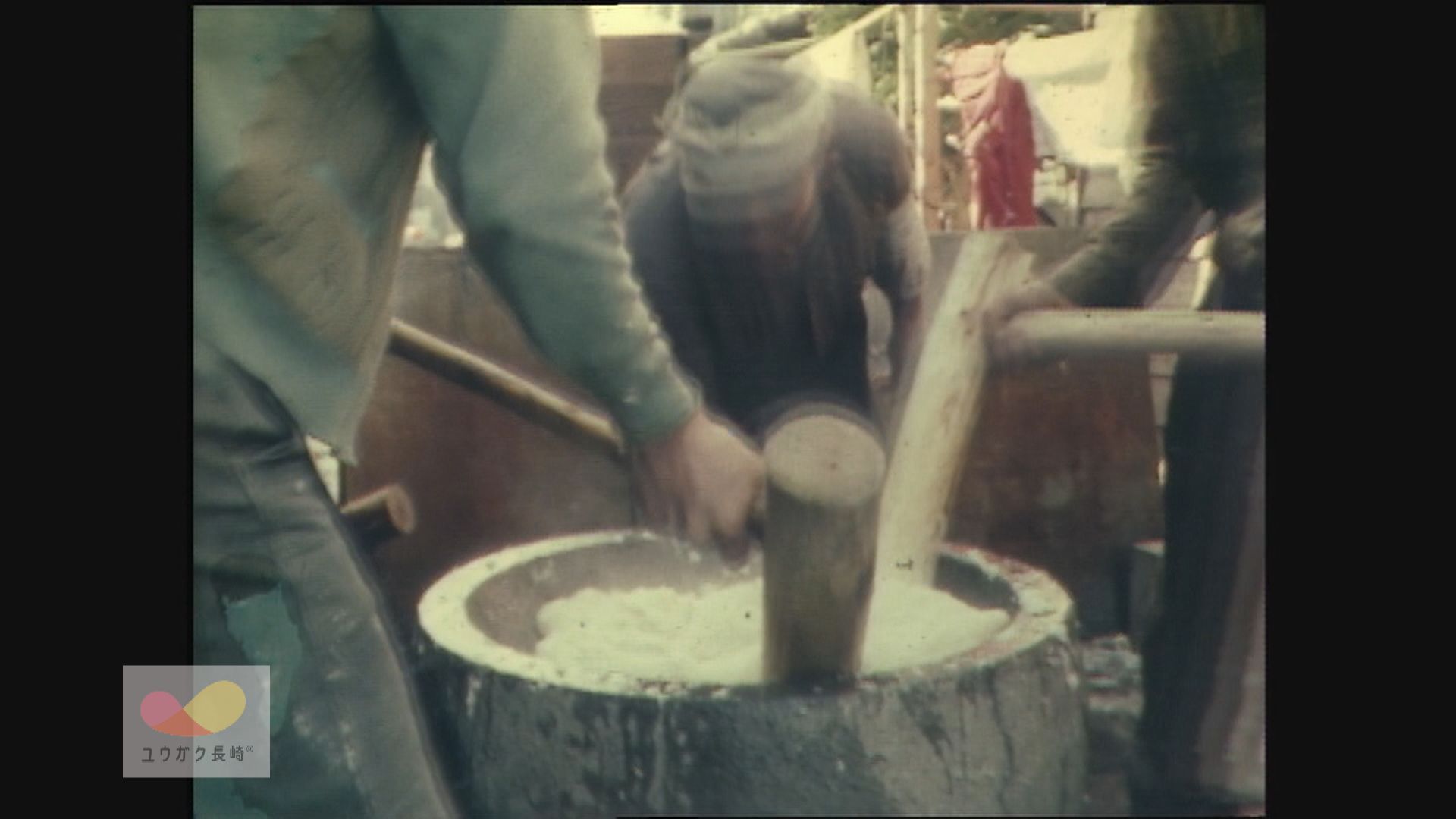 昭和の街角「賃つき餅つき」～記憶の中の風景　　イメージ